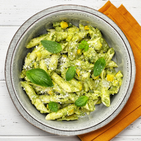 Pâtes au pesto et épinard