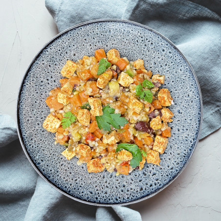 Wok de légumes thaï et boulgour