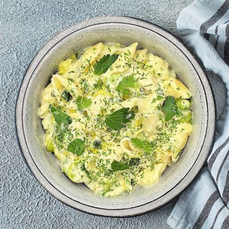 Conchiglié au gorgonzola et courgette