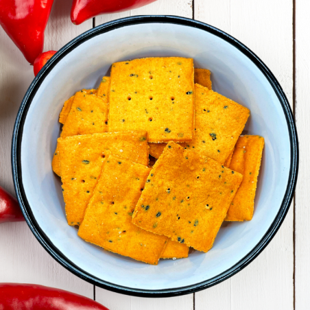 Crackers tomate et paprika fumé