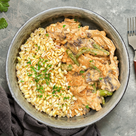 Stroganoff végétarien