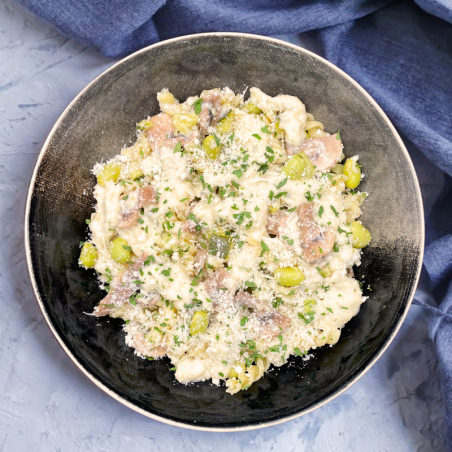 Fusilli à la crème d'artichaut au parmesan