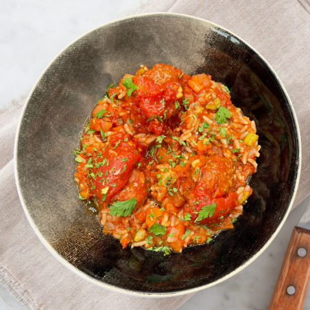 Boulette de boeuf façon tomate farcie