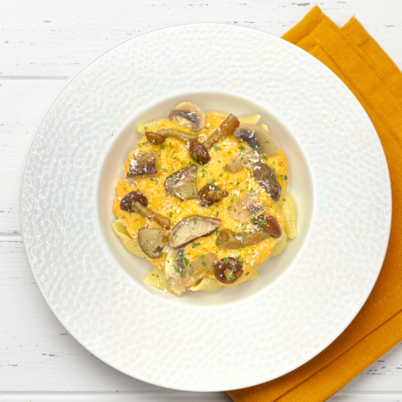Conchiglié à la courge et champignons