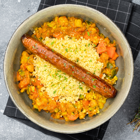 Couscous merguez végétarienne