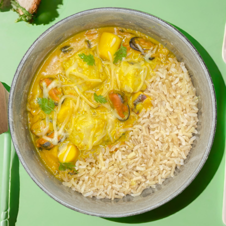 Cassolette de poisson aux petits légumes