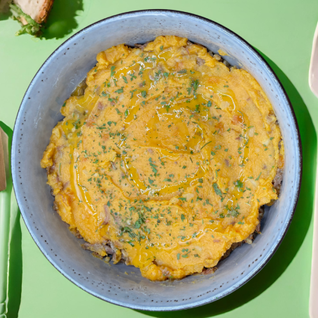 Parmentier de canard et sa purée de patate douce