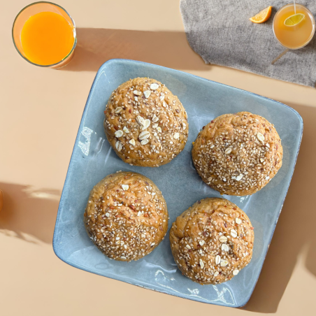 Petits pains protéinés spécial multigrain