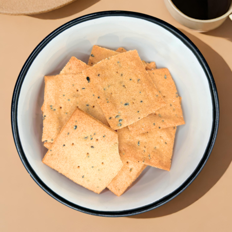 🌶️ Crackers patate douce & piment jalapeño <b class="text-danger font-bold">(épicé)</b>