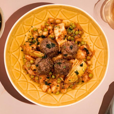 Tajine de boulettes végétariennes