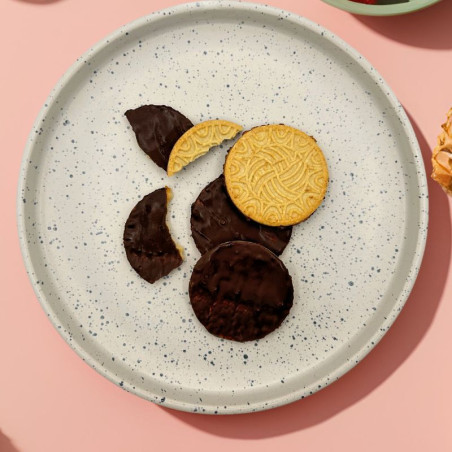 Sachet de 4 biscuits nappés chocolat noir
