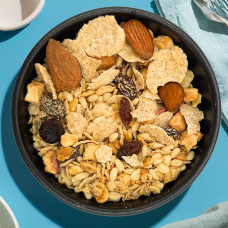 Muesli raisins, pommes et amandes (riche en protéines)