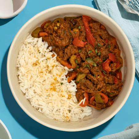 Ropa vieja à la cubaine