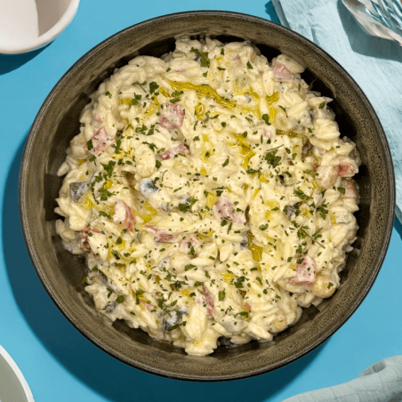 Salade d'orzo à la Grecque