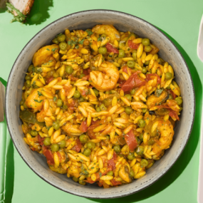 Orzo aux fruits de mer, façon paëlla