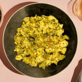 Emietté de poisson blanc à la Portugaise