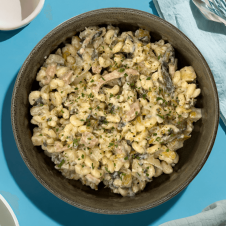 Coquillettes crémeuses sauce à la tartufata