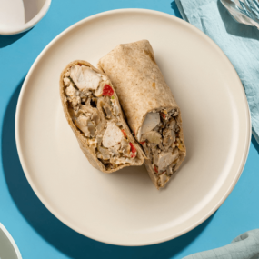 Wrap au poulet et légumes à la Libanaise