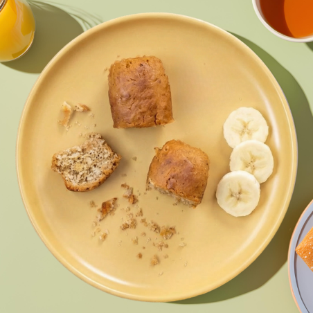 Lot de 4 mini cakes saveur banane