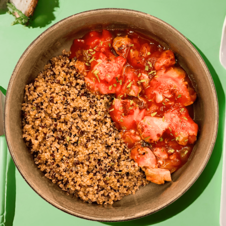 Poulet sauce aigre douce et son quinoa