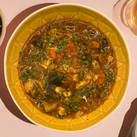 Tajine de poulet aux légumes