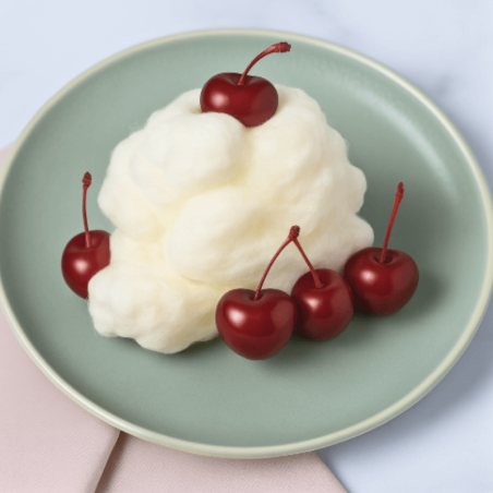 Barbe à papa saveur cerise (sans sucre)