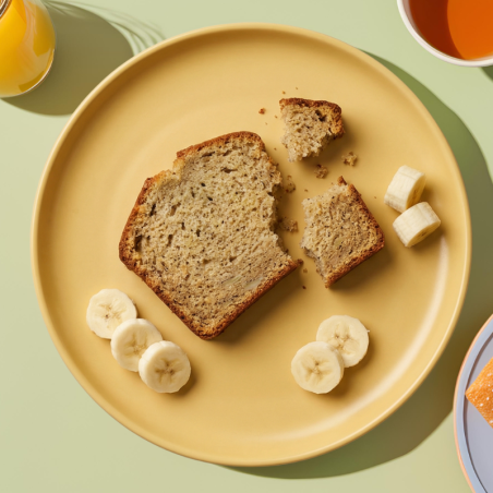 Tranche de cake saveur banane