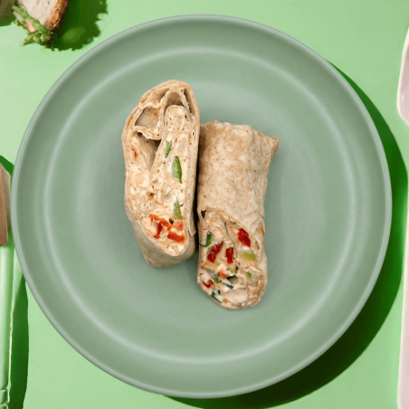 Wrap au chèvre et aux légumes