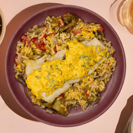 Merlan curry mangue