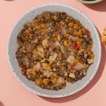 Mini salade champêtre aux lentilles et poulet