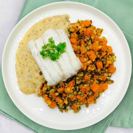 Filet de cabillaud à la dijonnaise