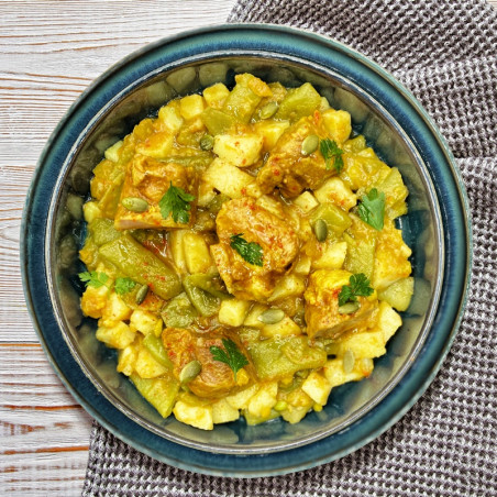 Curry de porc aux petits légumes