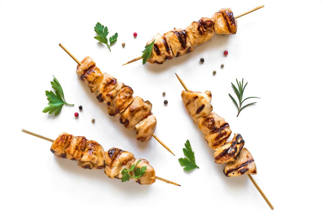 Brochettes de poulet asiatique