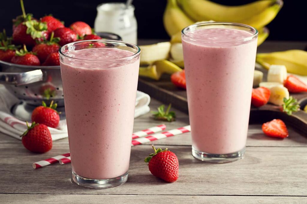 Smoothie fraise banane