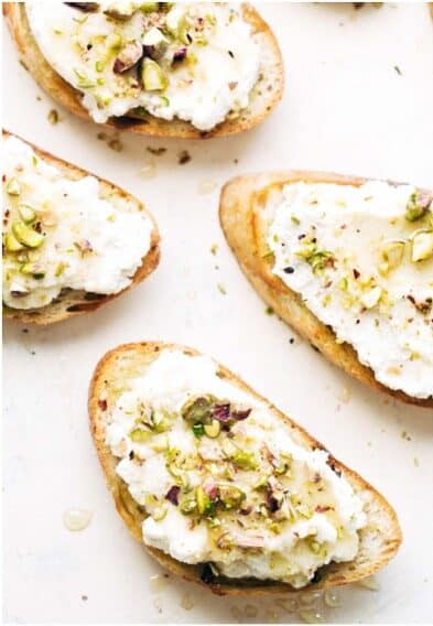 toast ricotta miel