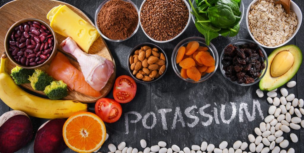 Produits avec haut taux de potassium