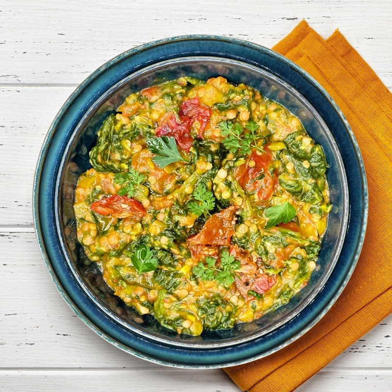 Dahl de lentille corail