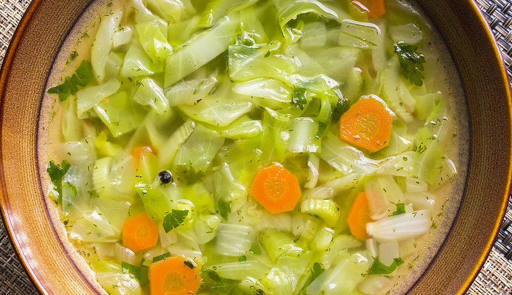 Soupe aux choux régime