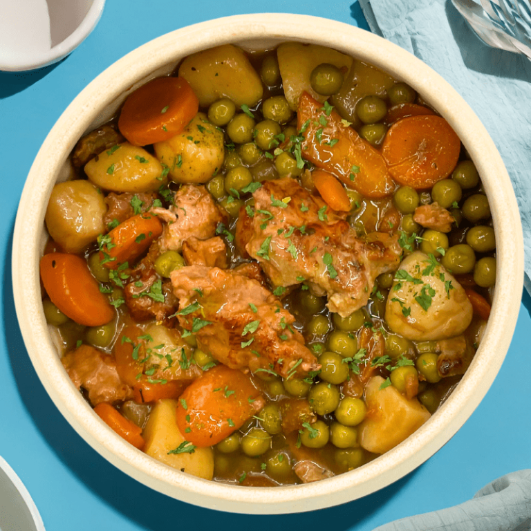 Dinde rotie et ses petits légumes
