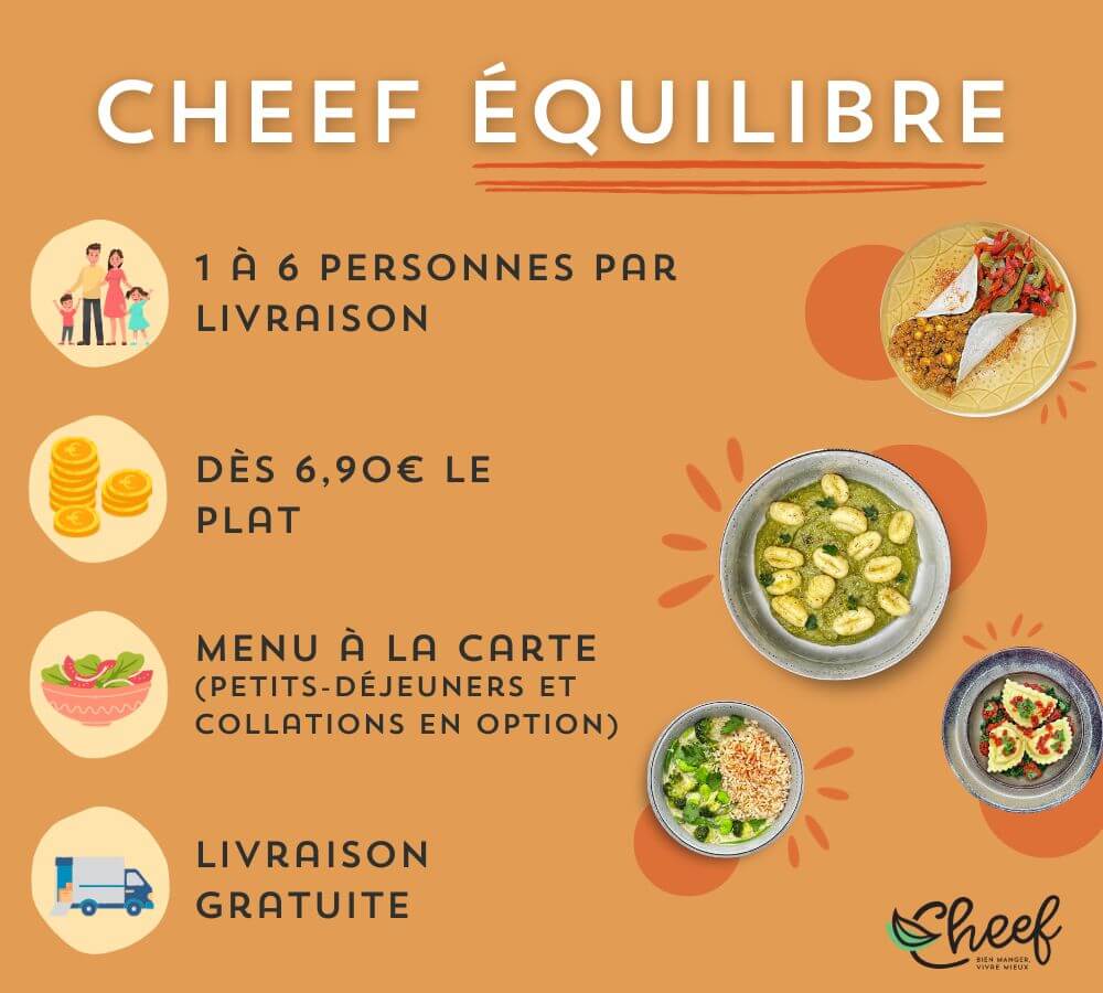 Une alimentation équilibrée avec Cheef Equilibre