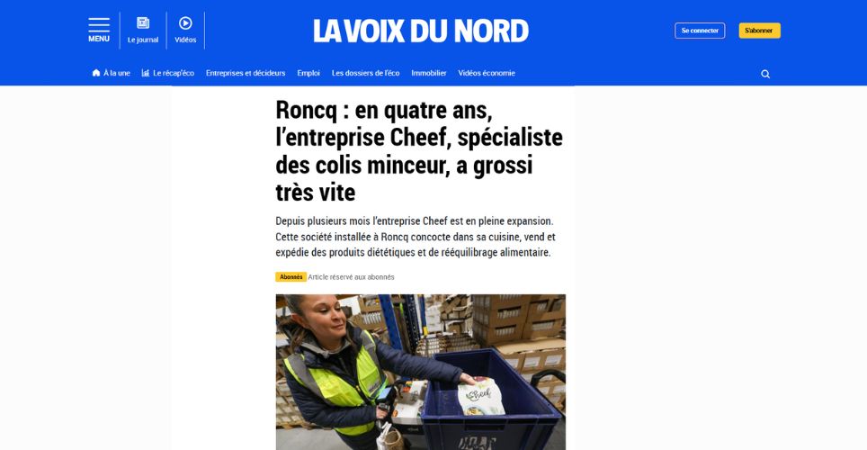 Cheef, spécialiste des colis minceur, a grossi très vite