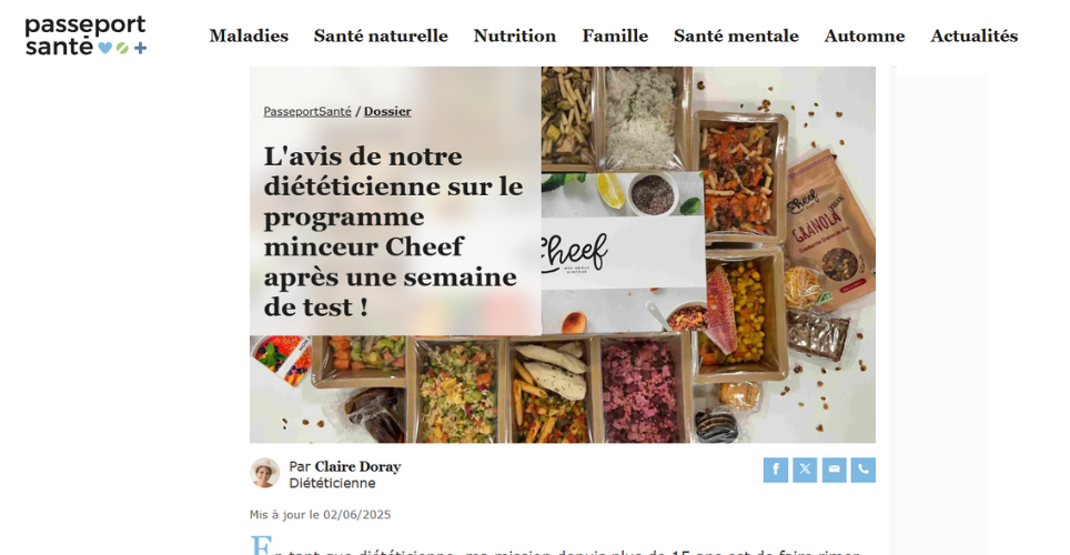 Le programme Cheef m’a véritablement impressionnée