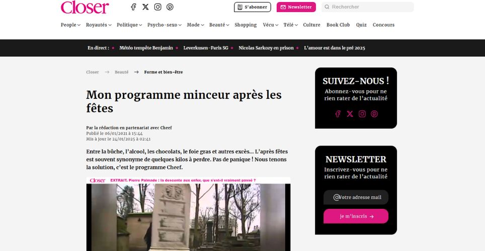 Nous tenons la solution, c’est le programme Cheef
