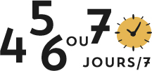 4, 5, 6, 7 jours selon votre rythme