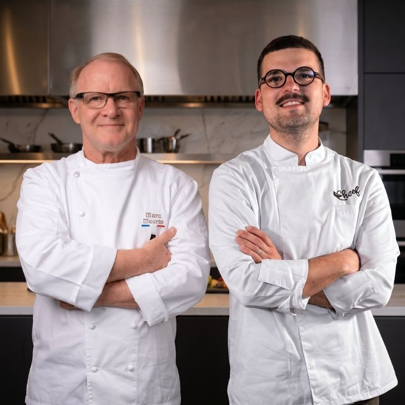 Chef Marc Meurin et Camille Delcroix