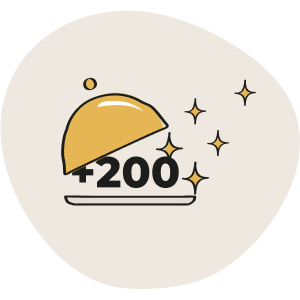 + de 200 repas disponibles